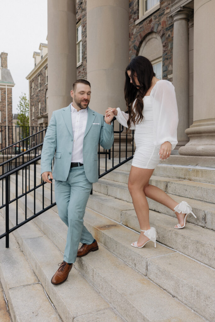 Engagement Session Captured in Downtown Halifax; Wedding photographer based in Nova Scotia; Janelle Connor Photography