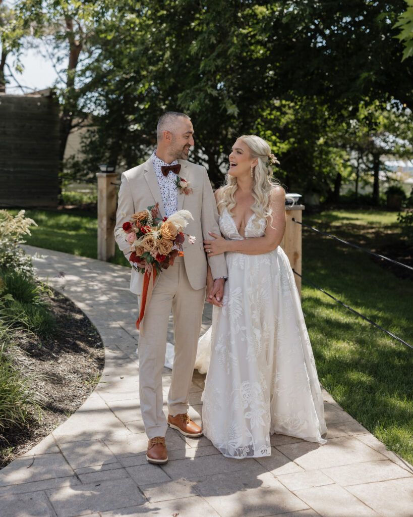 Wedding ceremony at Farm at South Cove in Lunenburg Nova Scotia