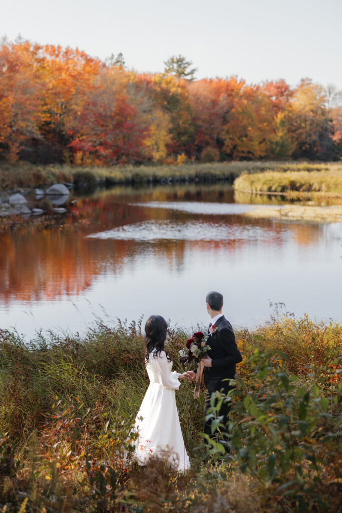 Trout Point Lodge Ceremony; Wedding photographer based in Nova Scotia; Janelle Connor Photography