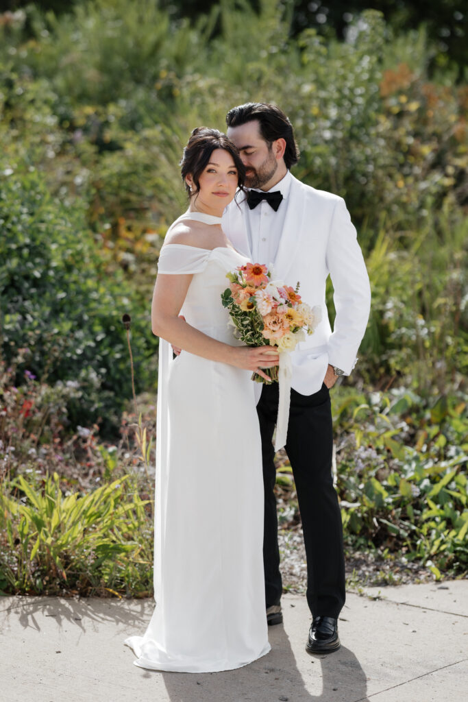 Romantic wedding portraits of bride and groom in Nova Scotia captured by Halifax wedding photographer Janelle Connor