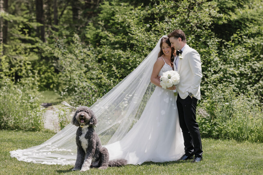 Wedding portraits by the ocean at Oceanstone Resort