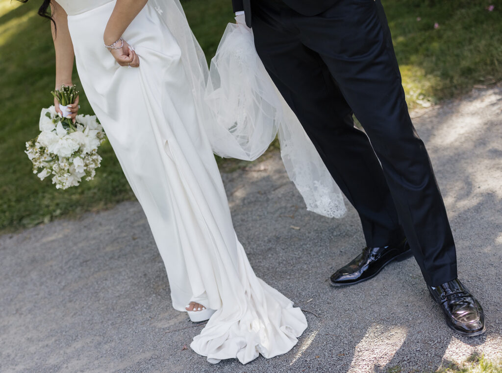 Bride and groom portraits at Halifax Public Gardens during Lord Nelson wedding
