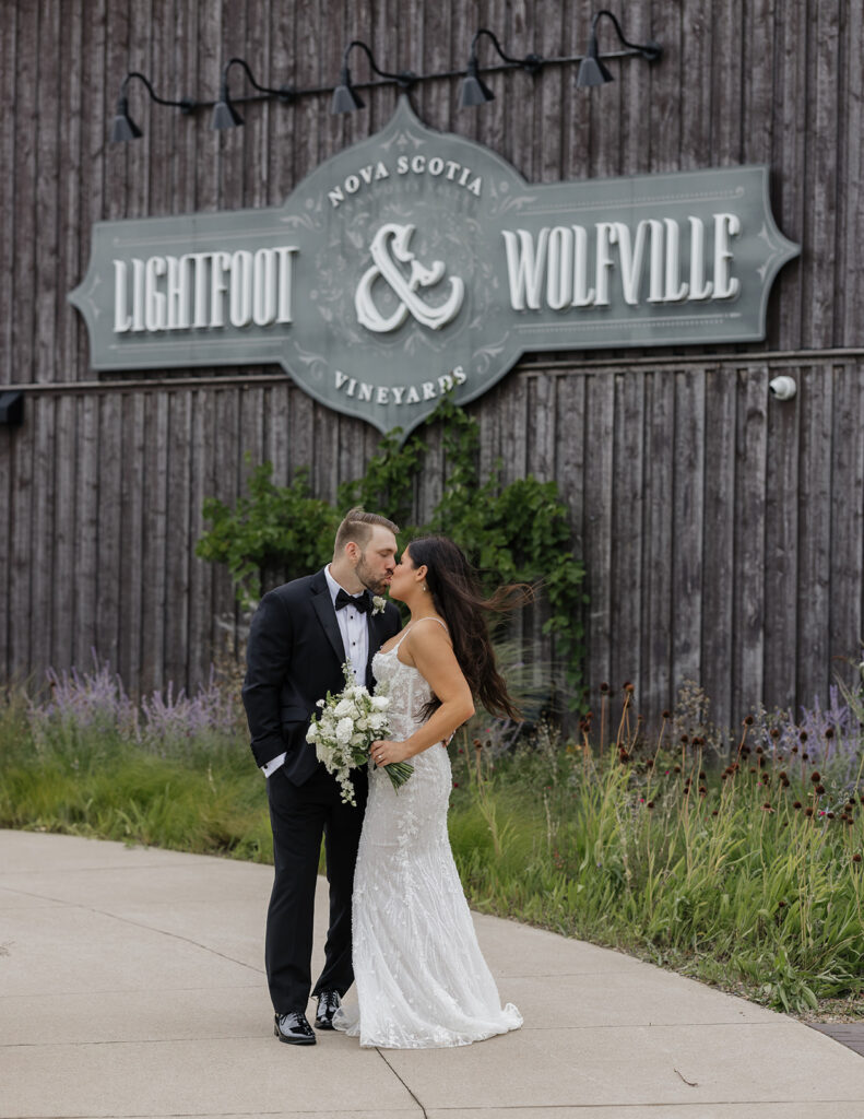 Wedding at Lightfoot & Wolfville winery in Wolfville Nova Scotia