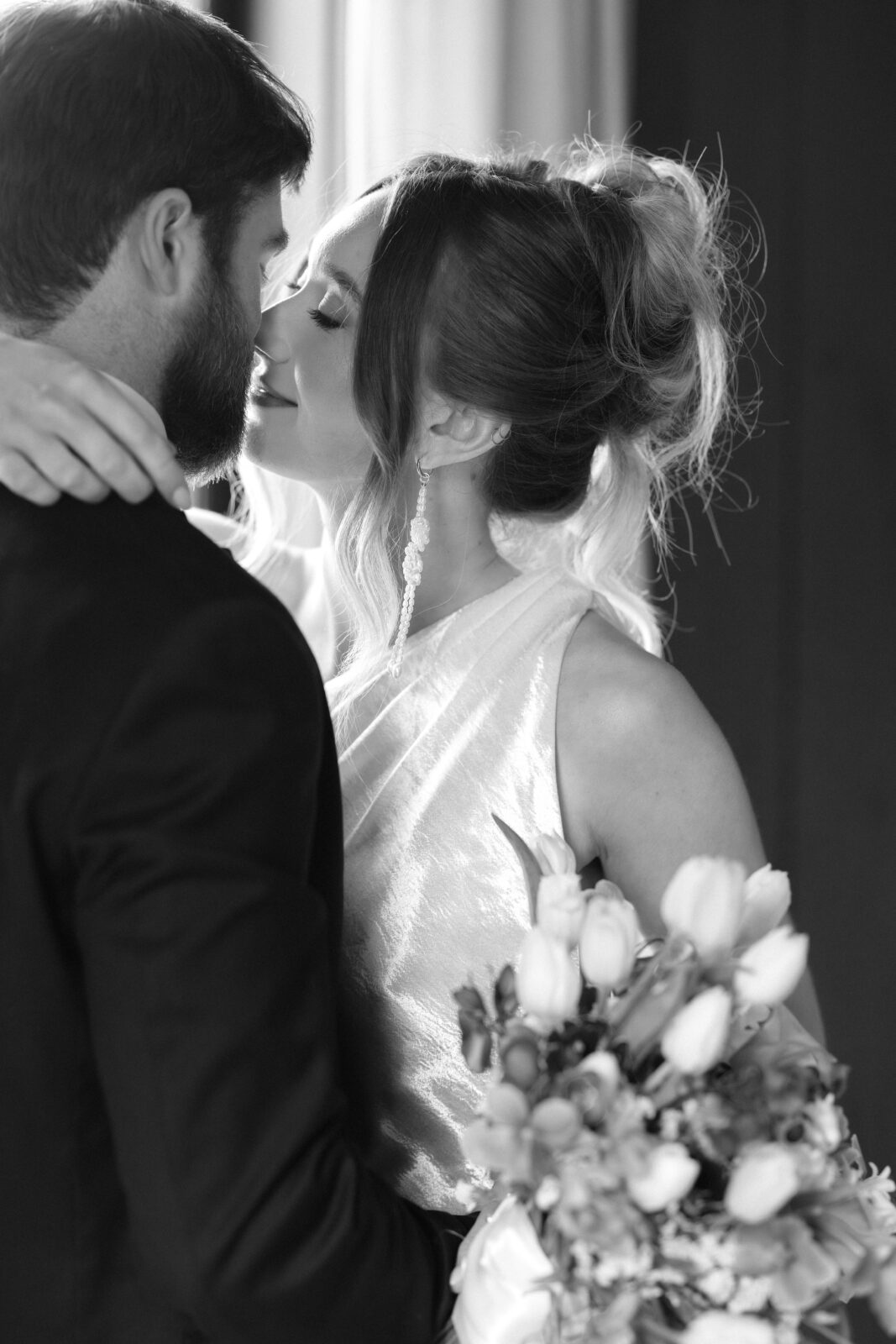 Editorial wedding setup inside The Valley Onyx farmhouse in Grand Pré, Nova Scotia