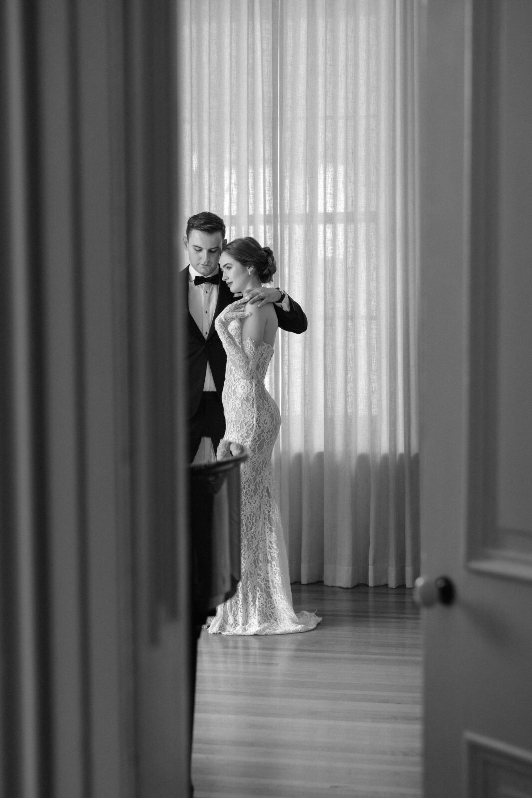 Editorial wedding portraits at The Cape Prince Edward County