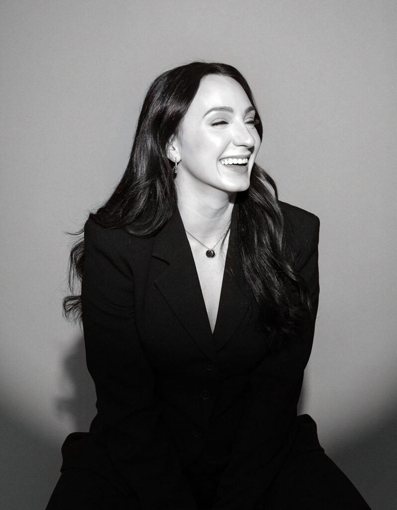 Creative branding photoshoot capturing business owner in authentic way