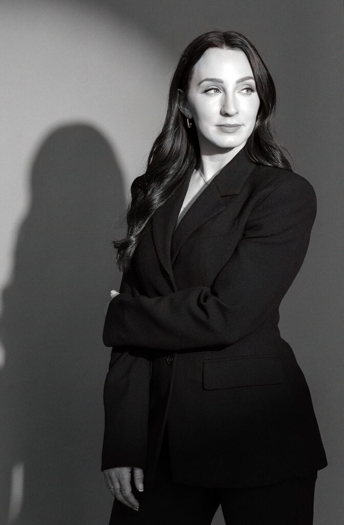 Creative branding photoshoot capturing business owner in authentic way