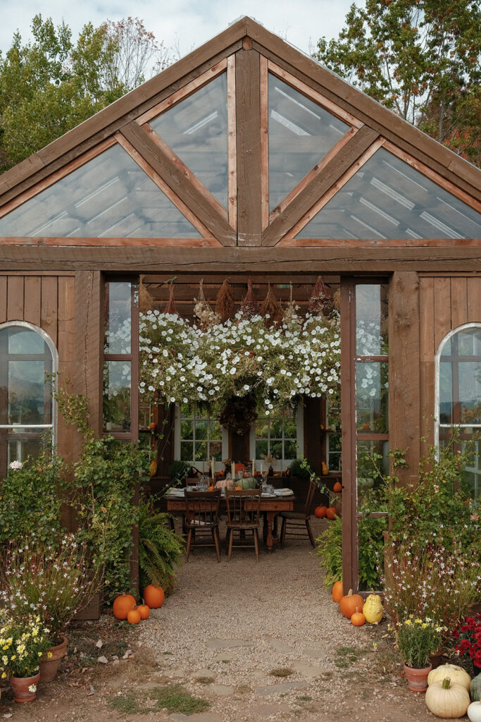 Strawberry Lane wedding venue in Berwick, Nova Scotia outdoor ceremony space
