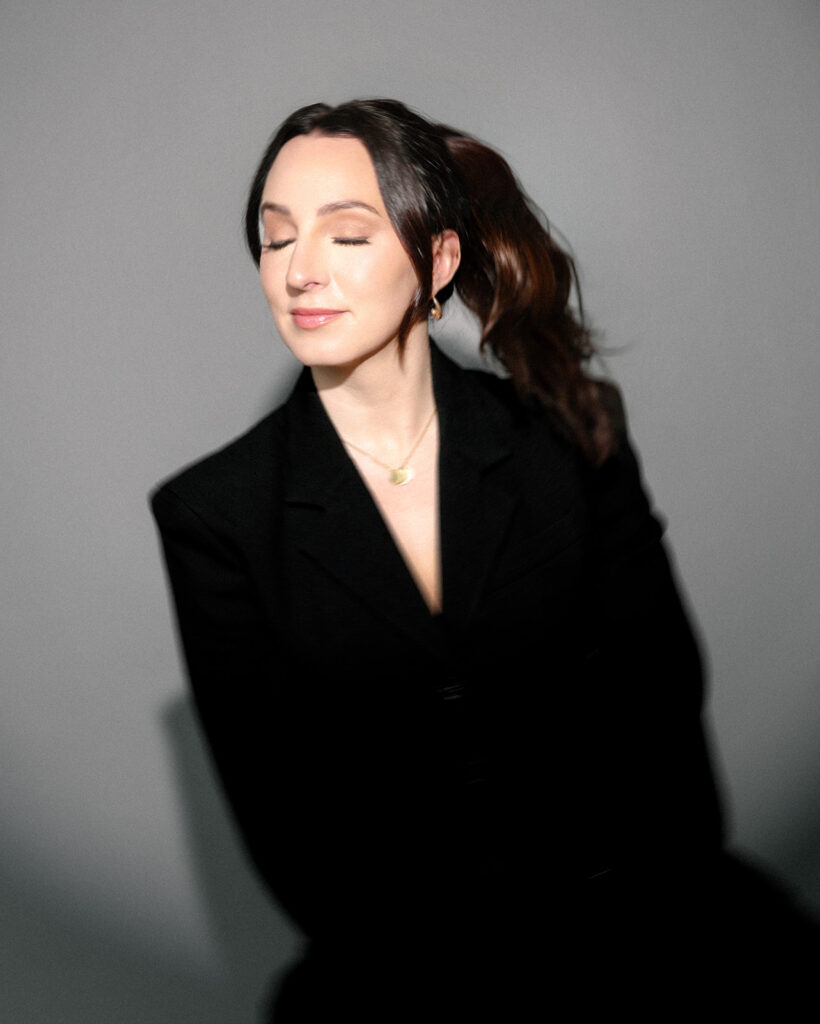 Creative branding photoshoot capturing business owner in authentic way