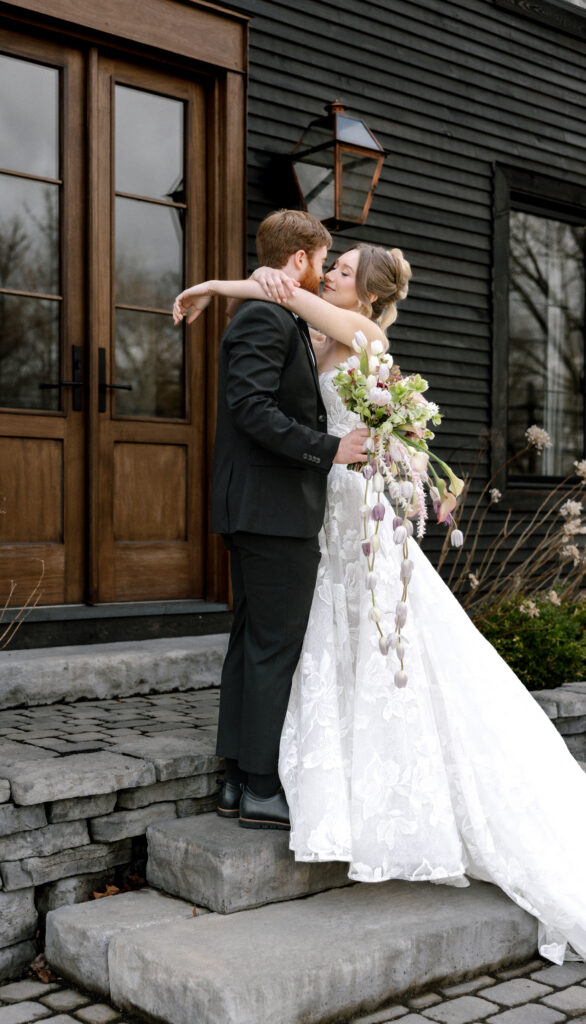Editorial wedding setup inside The Valley Onyx farmhouse in Grand Pré, Nova Scotia