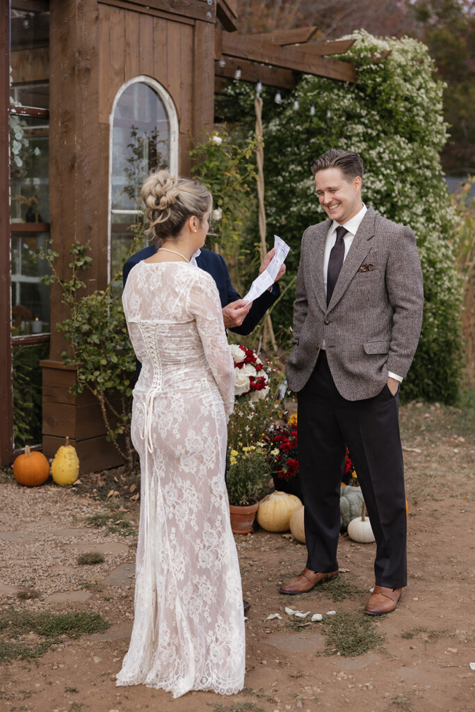 outdoor wedding ceremony setup at Strawberry Lane in Berwick NS
